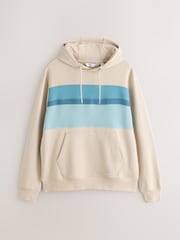 米白色 - 套頭連帽上衣 - 拼色運動衫 - 圖片 7/9