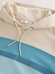米白色 - 套頭連帽上衣 - 拼色運動衫 - 圖片 8/9