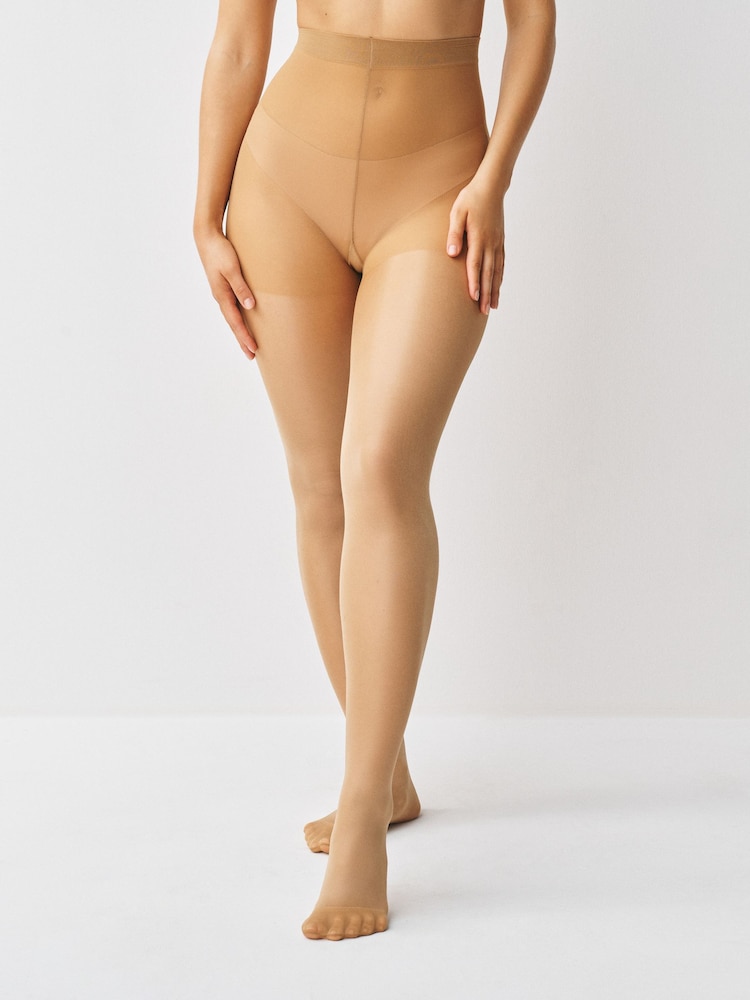 Praline 20 Denier Sheer Gloss Tights 3 Pack - Image 1 of 4 Praline 20 Denier Sheer Gloss Tights 3 Pack - Image 1 of 4