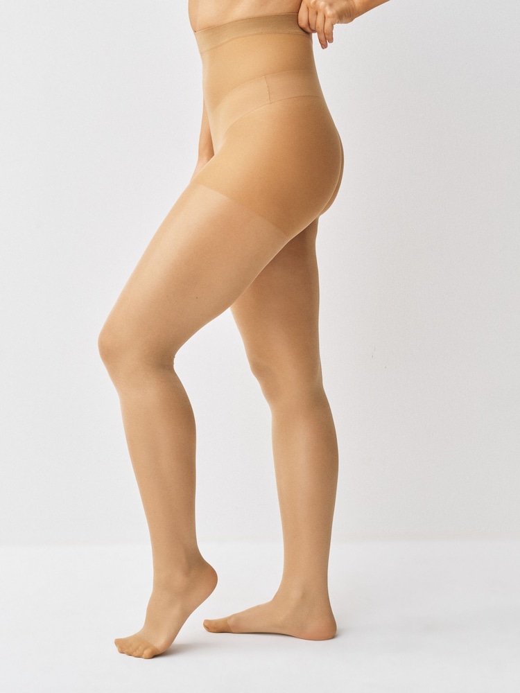 Praline 20 Denier Sheer Gloss Tights 3 Pack - Image 2 of 4 Praline 20 Denier Sheer Gloss Tights 3 Pack - Image 2 of 4