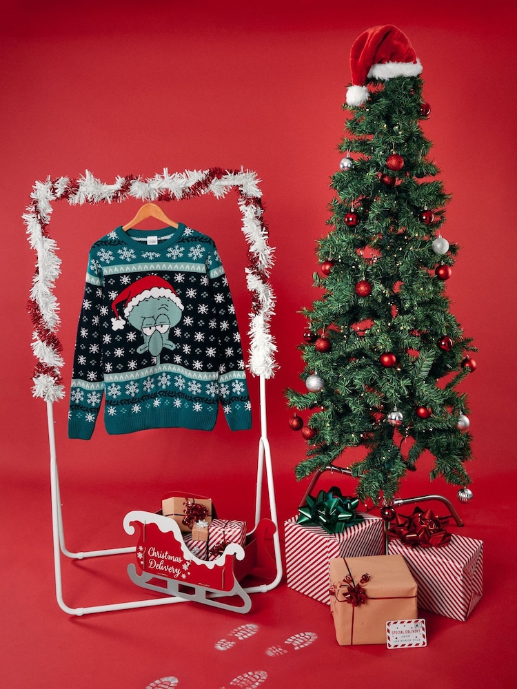Vanilla Underground Green SpongeBob Square Joggers Christmas Jumper - Image 9 of 9