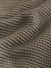 Neutral Regular Fit Textured Knitted Shirt - Image 9 of 9