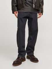 JACK & JONES Black Eddie Loose Fit Jeans - Image 1 of 5