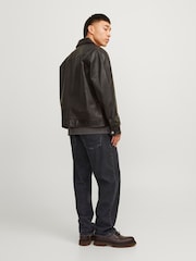 JACK & JONES Black Eddie Loose Fit Jeans - Image 4 of 5