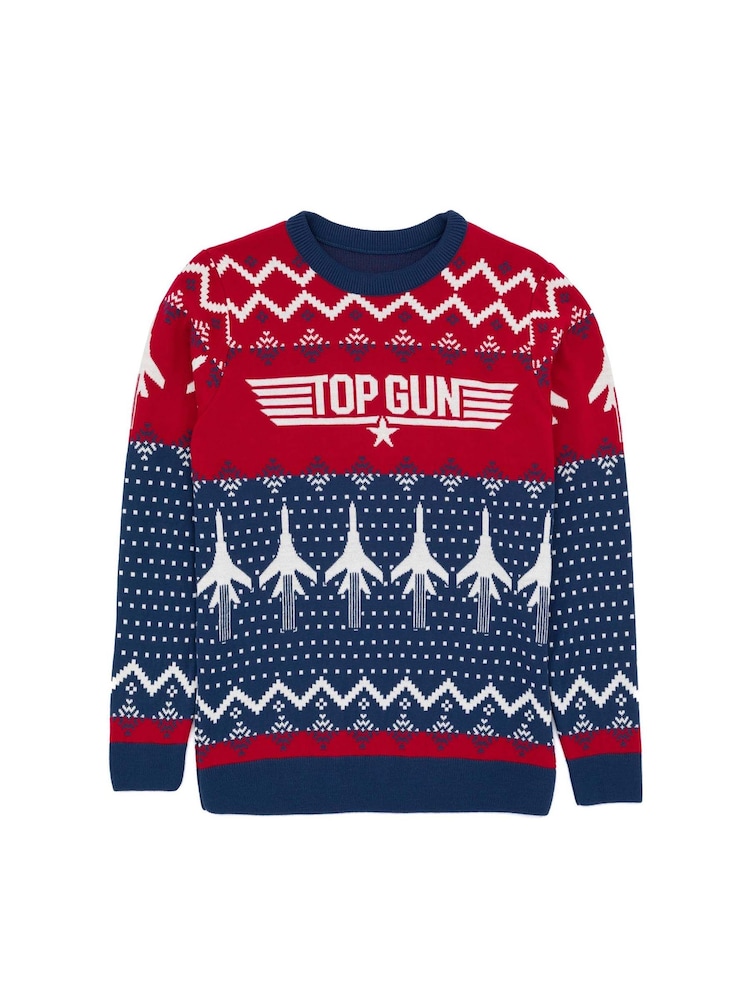 Vanilla Underground Blue Top Gun Jumper - Image 1 of 5