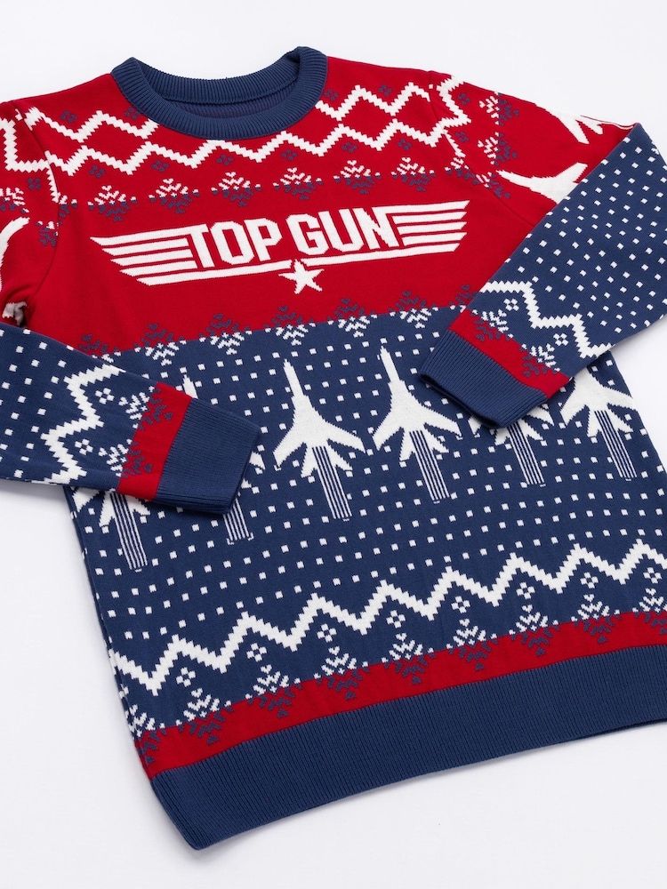 Vanilla Underground Blue Top Gun Jumper - Image 2 of 5