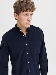 JACK & JONES Blue Cord Shirt - Image 3 of 5