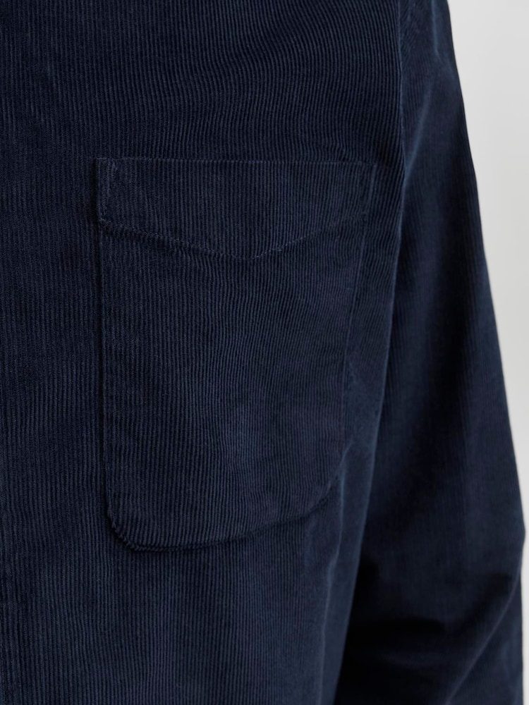 JACK & JONES Blue Cord Shirt - Image 5 of 5 JACK & JONES Blue Cord Shirt - Image 5 of 5