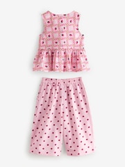وردي ـ طبعة فراولة - طقم بلوزة وبنطلون من Cath Kidston (3شهور-8سنوات) - Image 2 of 6