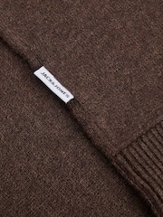 JACK & JONES Black Half Zip Knitted Polo Jumper - Image 4 of 4