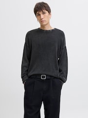 JACK & JONES Black Washed Sweatshirt - Image 1 of 5