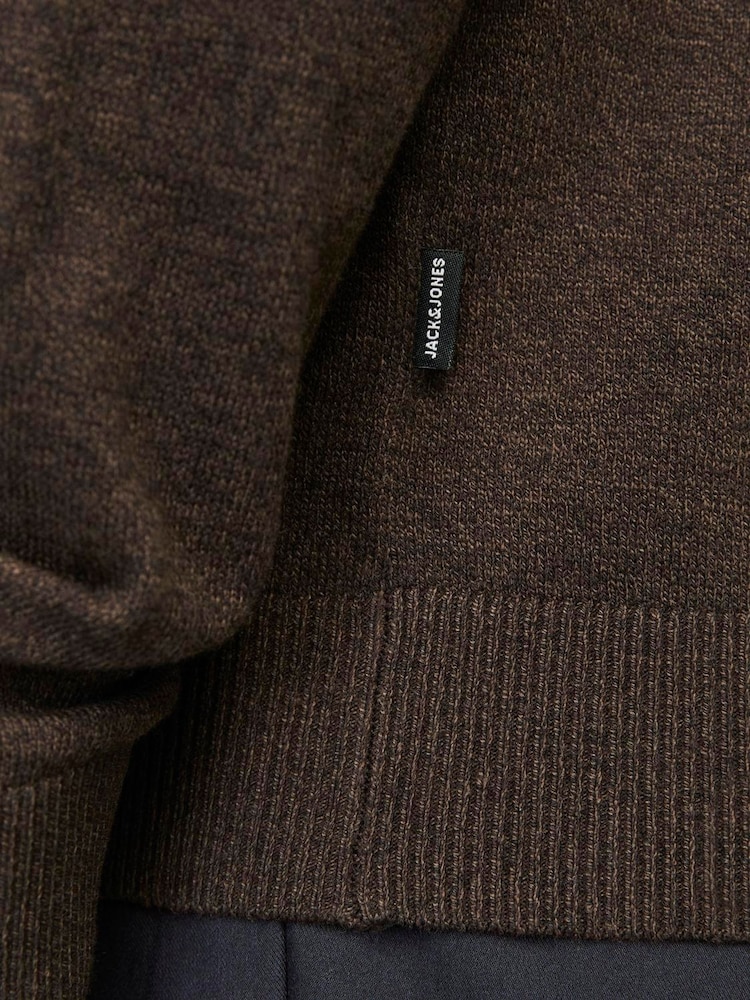 JACK & JONES Black Half Zip High Neck Jumper - Image 5 of 5 JACK & JONES Black Half Zip High Neck Jumper - Image 5 of 5