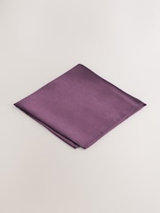 Burgundy Red Silk Tie Pocket Square and Pin Set - Image 2 of 4