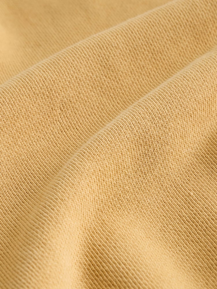 Ochre Yellow Graphic Print Crew Neck Sweatshirt - Image 4 of 4