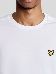 Lyle & Scott White Embossed Tape T-Shirt - Image 3 of 6