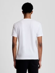 Lyle & Scott White Embossed Tape T-Shirt - Image 4 of 6