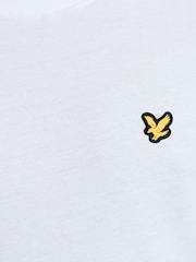 Lyle & Scott White Embossed Tape T-Shirt - Image 6 of 6
