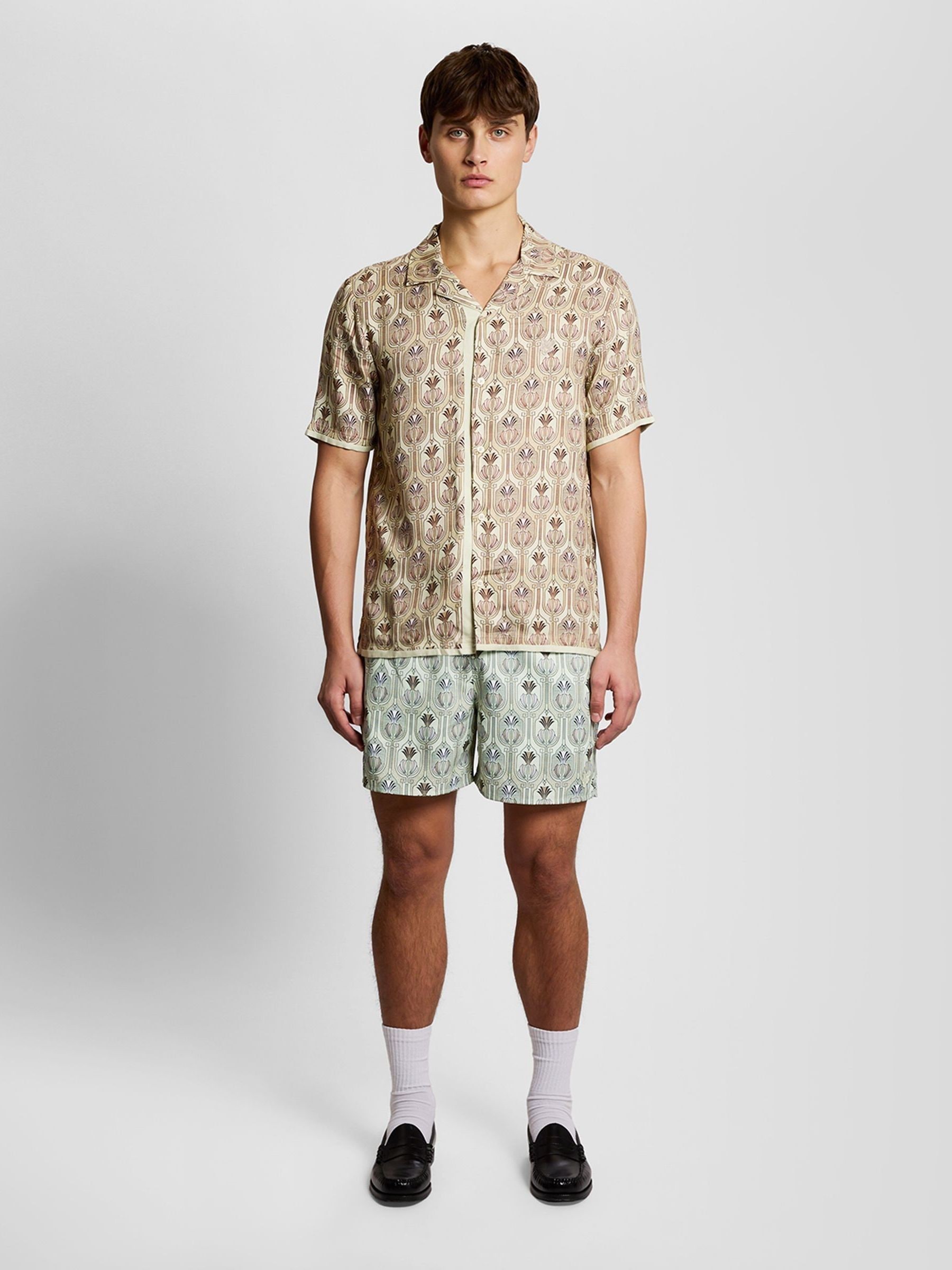 Buy Lyle & Scott Green Botanical Swimshort from Next Romania