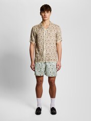 Lyle & Scott Green Botanical Swimshort - Image 1 of 6
