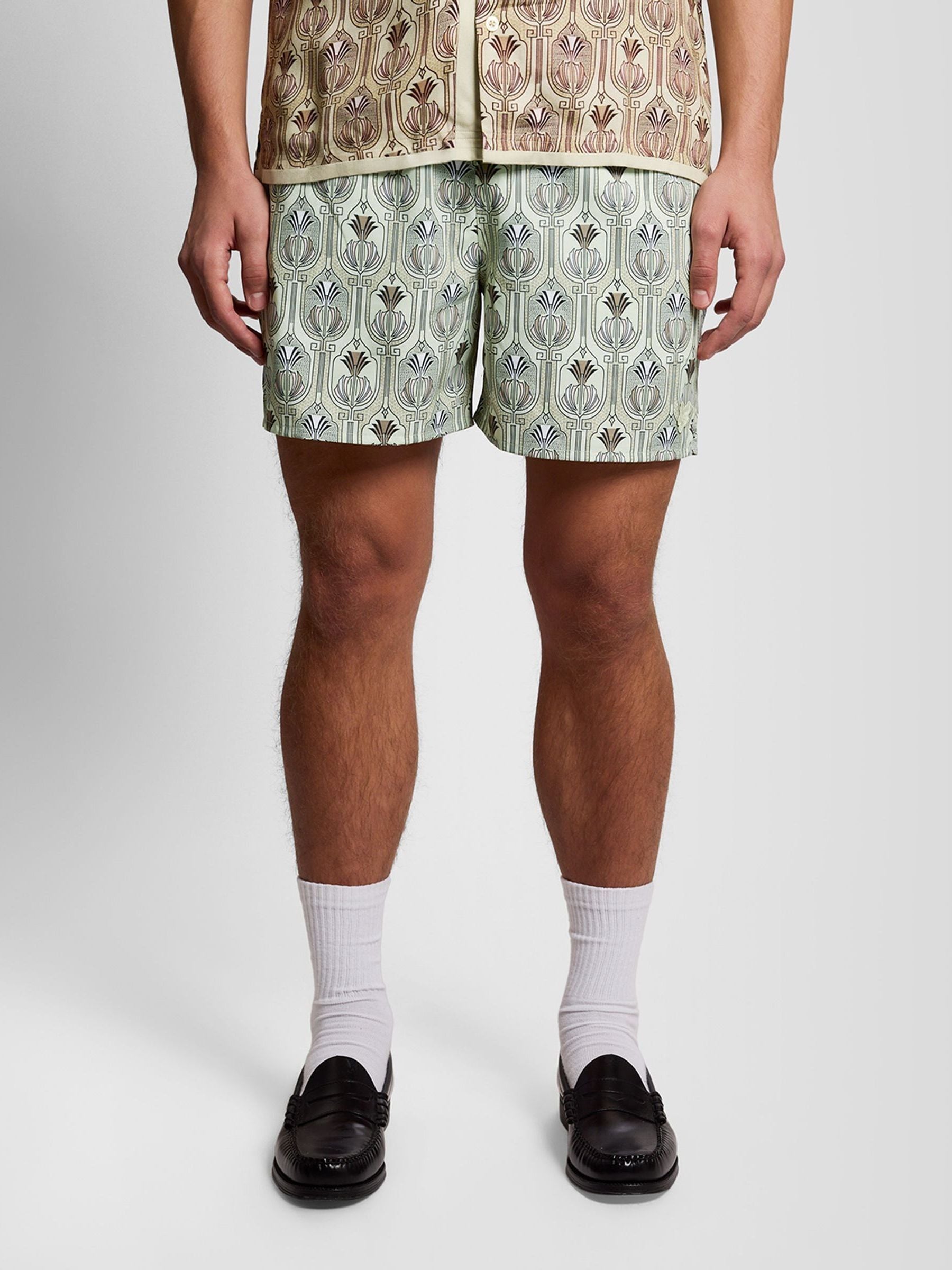 Buy Lyle & Scott Green Botanical Swimshort from Next Romania