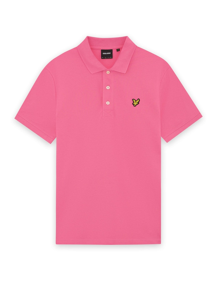 Lyle & Scott Bright Pink Classic Polo Shirt - Image 4 of 4 Lyle & Scott Bright Pink Classic Polo Shirt - Image 4 of 4