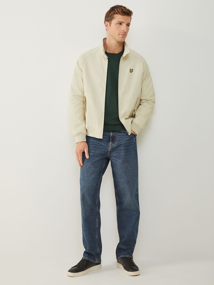 Lyle & Scott Cream Cotton Harrington Jacket - Image 1 of 5