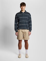Lyle & Scott Grey Stripe Collared Sweatshirt - Image 2 of 6