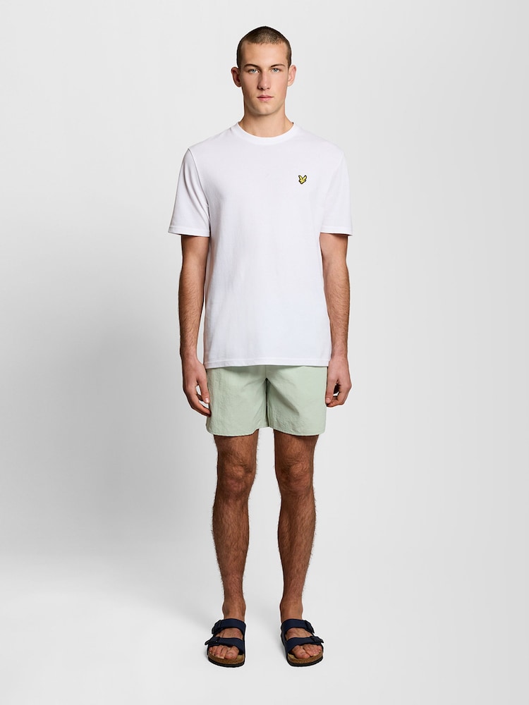 Verde - Lyle & Scott Plain Pantaloni scurți de baie - Imaginea 1 din 5