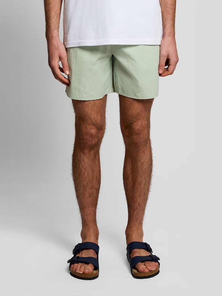 Verde - Lyle & Scott Plain Pantaloni scurți de baie - Imaginea 2 din 5
