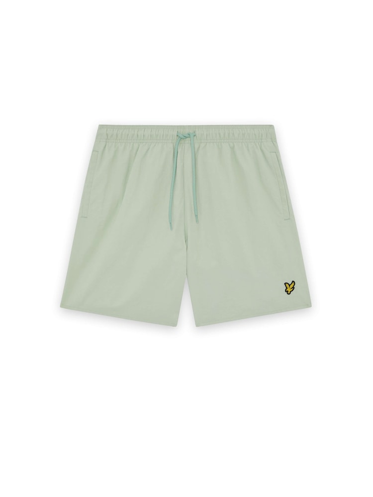 Verde - Lyle & Scott Plain Pantaloni scurți de baie - Imaginea 5 din 5