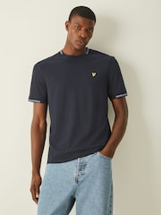 Lyle & Scott Blue Fine Tipped T-Shirt - Image 1 of 4