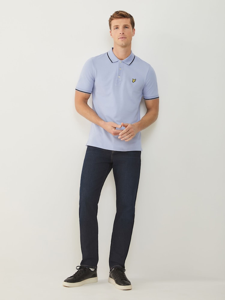 Lyle & Scott Blue Tipped Polo Shirt - Image 2 of 4