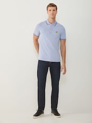Lyle & Scott Blue Tipped Polo Shirt - Image 3 of 4