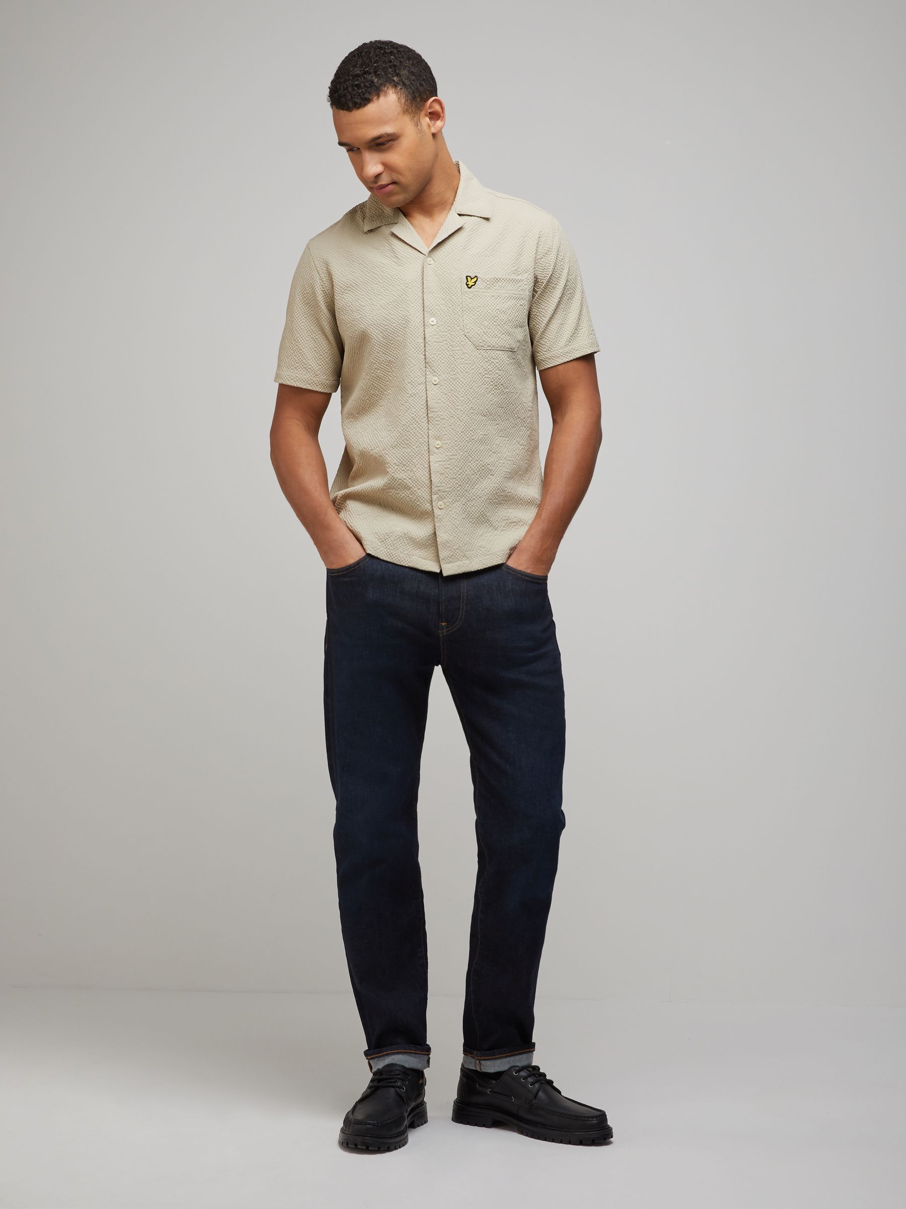 Buy Lyle & Scott Natural Crinkle Resort Shirt from Next USA