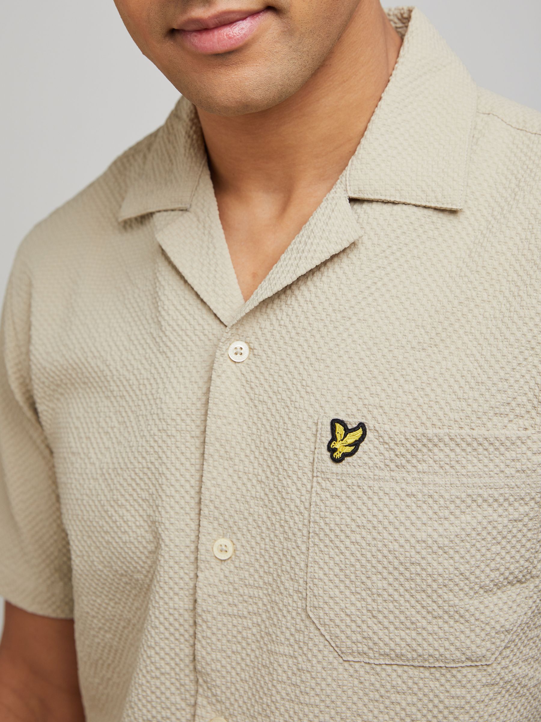 Buy Lyle & Scott Natural Crinkle Resort Shirt from Next USA