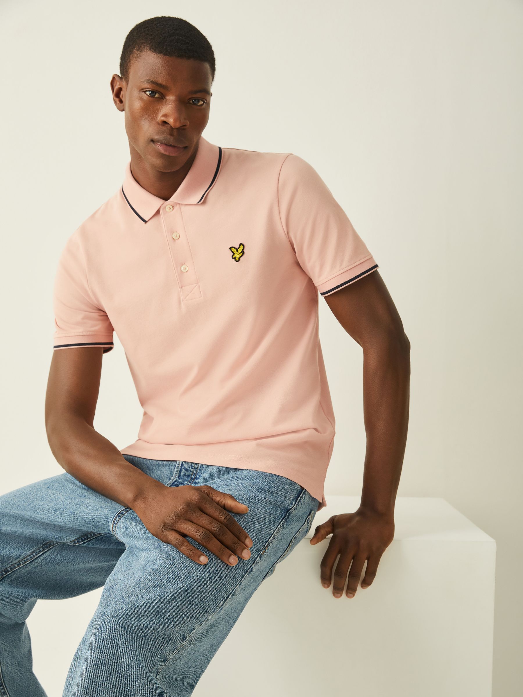 Next：日本 Lyle & Scott ティップド 半袖 ポロシャツ from Next Japan