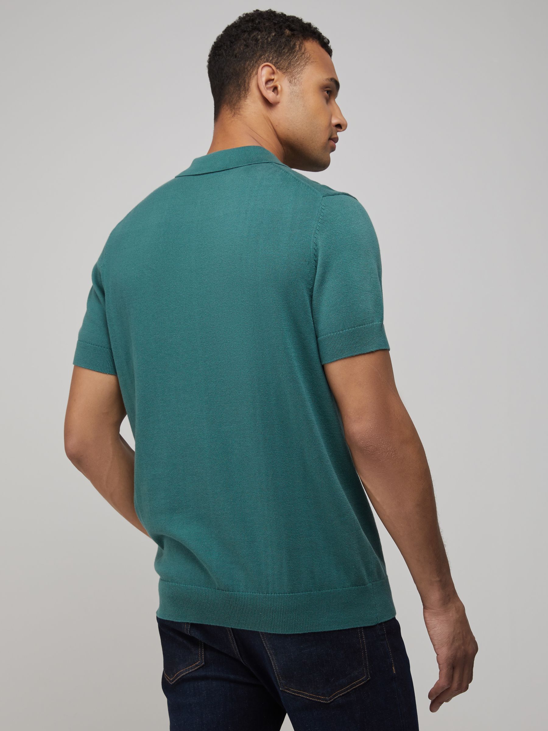 本日限定Cotton Knit Short-Sleeve Polo オリーブ 1 COOFANDY Men Knit Polo Shirts Short Sleeve Vintage Sweater Polo