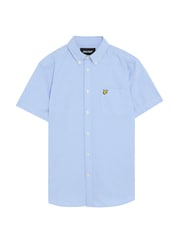 Lyle & Scott Blue Short Sleeve Oxford Shirt - Image 5 of 5