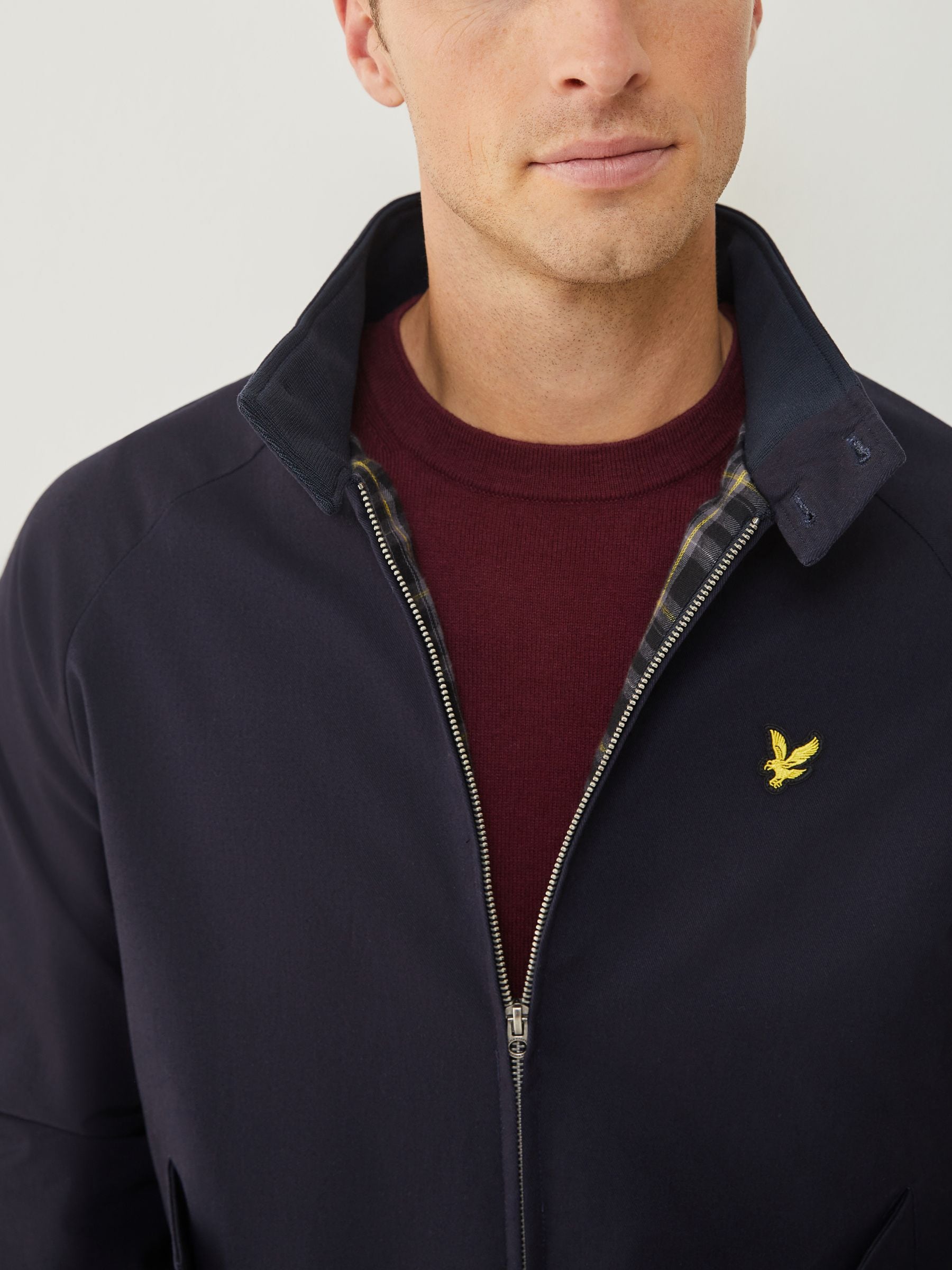 Buy Lyle & Scott Blue Cotton Harrington Jacket from Next USA