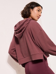 Friends Like These Pink Studio Ribbed Cropped Hoodie - Image 4 of 5