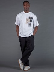 Religion White Appliqué T-Shirt - Image 1 of 5