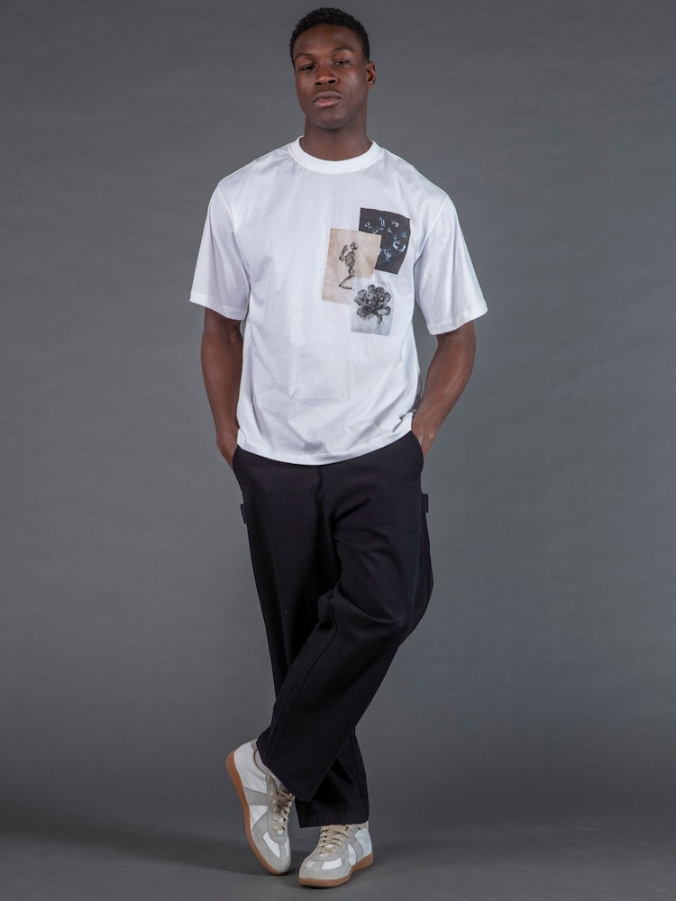 Religion White Appliqué T-Shirt - Image 1 of 5