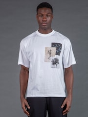 Religion White Appliqué T-Shirt - Image 2 of 5