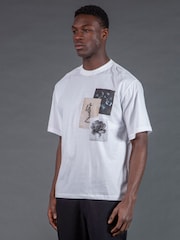 Religion White Appliqué T-Shirt - Image 3 of 5