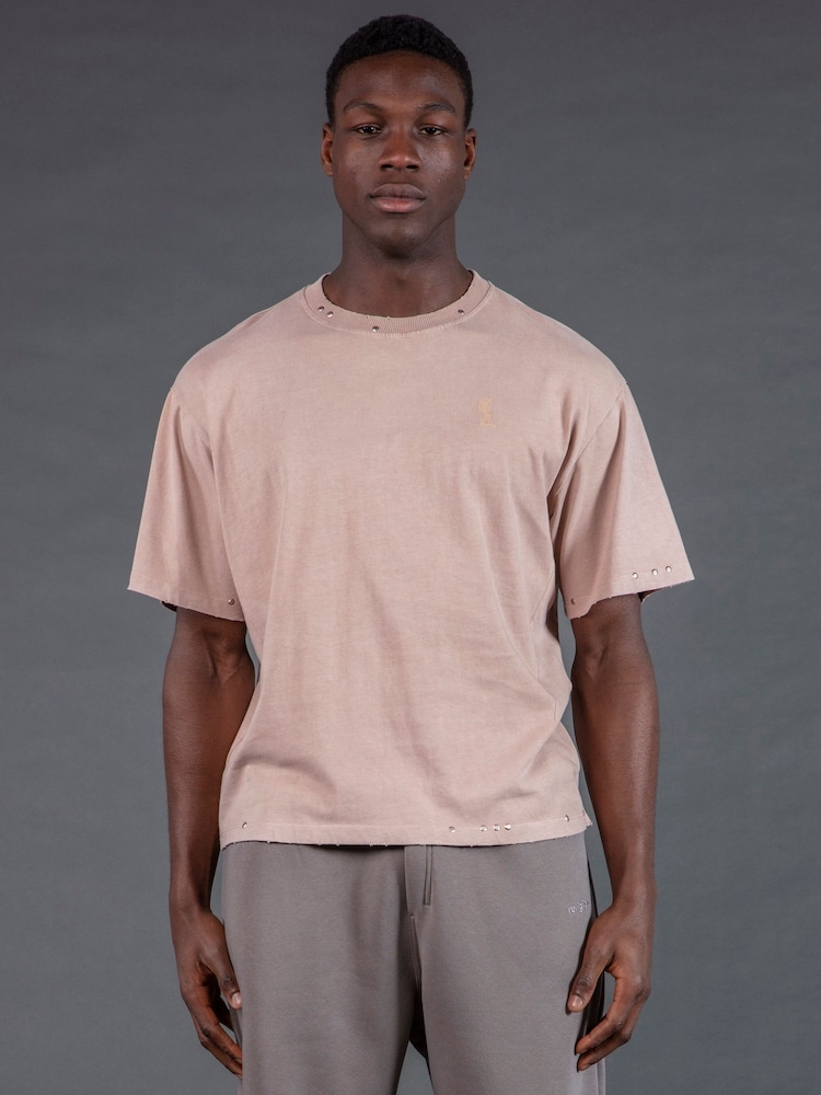 Religion Pink Studded T-Shirt - Image 2 of 5