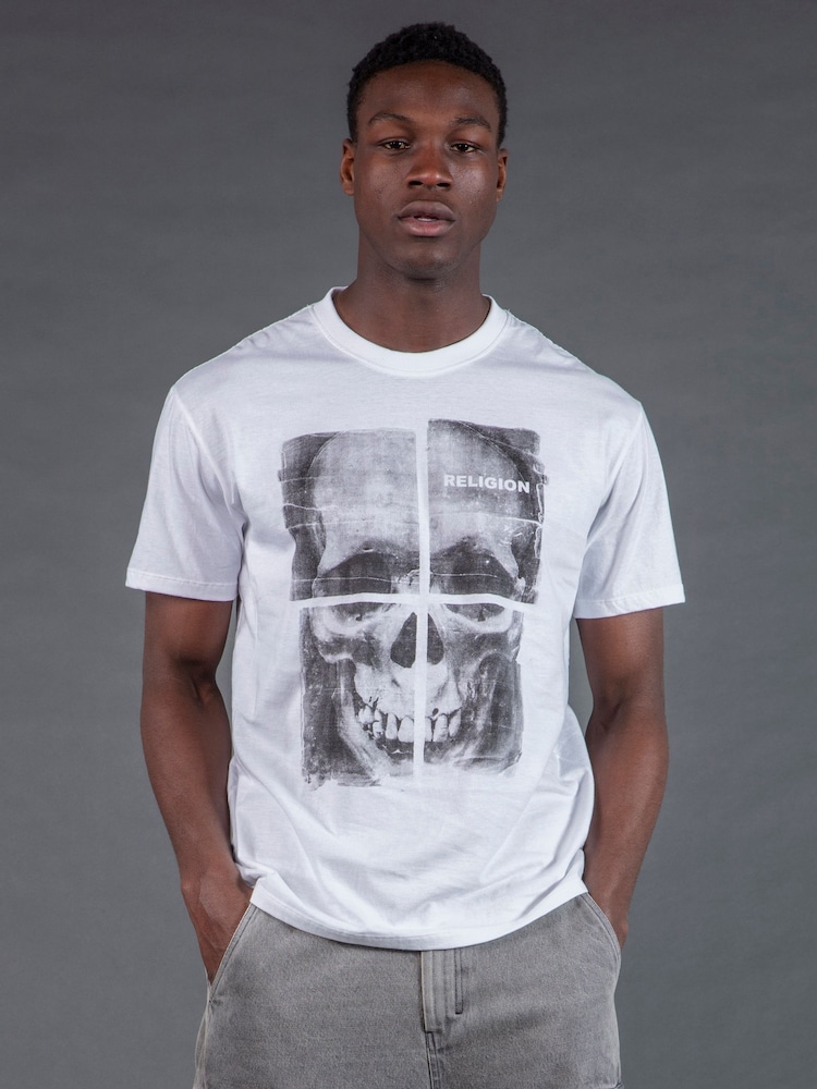 Religion White Cross T-Shirt - Image 1 of 5