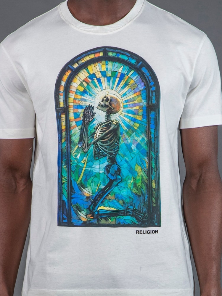 Religion White Praying Psychedelic T-Shirt - Image 5 of 5 Religion White Praying Psychedelic T-Shirt - Image 5 of 5