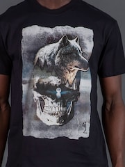 Religion Black Wolves T-Shirt - Image 4 of 4
