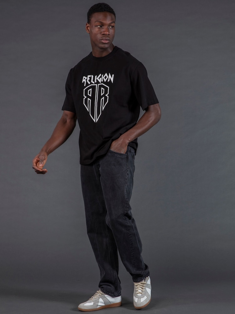 Religion Black Shield T-Shirt - Image 1 of 5 Religion Black Shield T-Shirt - Image 1 of 5