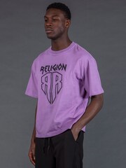 Religion Purple Shield T-Shirt - Image 2 of 4